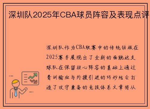 深圳队2025年CBA球员阵容及表现点评
